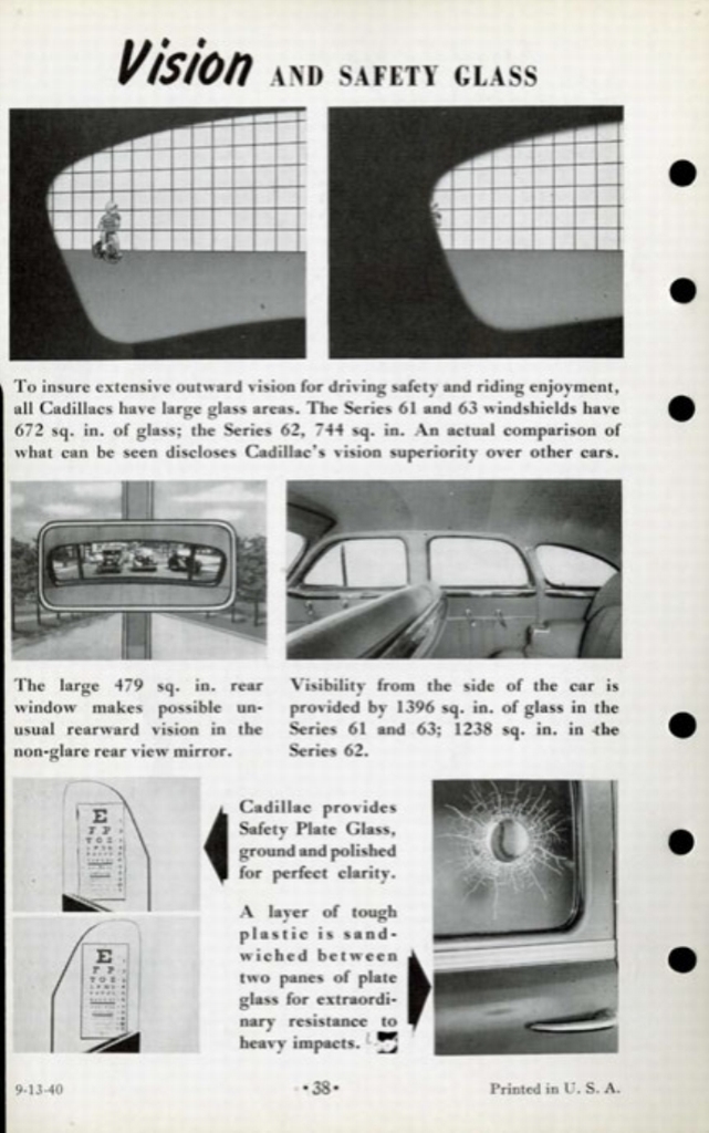 1941 Cadillac Salesmans Data Book Page 54